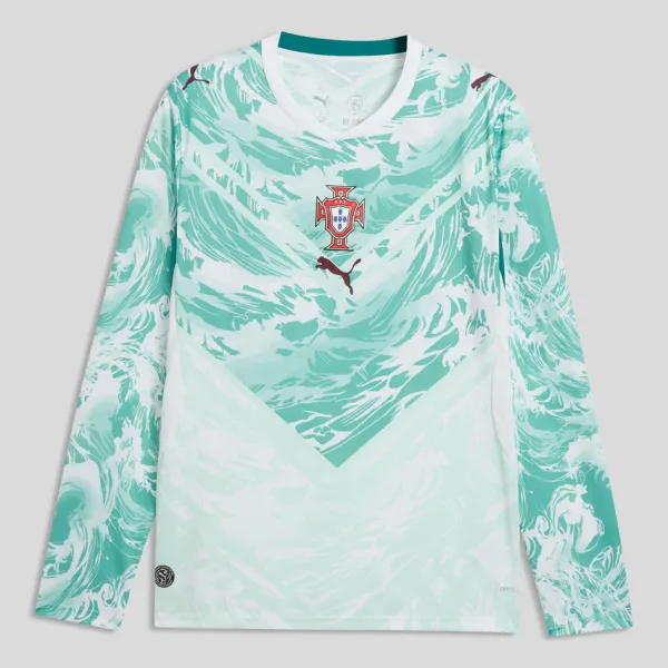 2026 Portugal Away Long Sleeve Jersey - A-Grade Quality Detail View