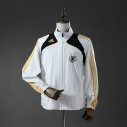 Germany 2008 Retro Windbreaker White - product photo White Germany 2008 Retro Men's Windbreaker front view, showcasing the classic crest.