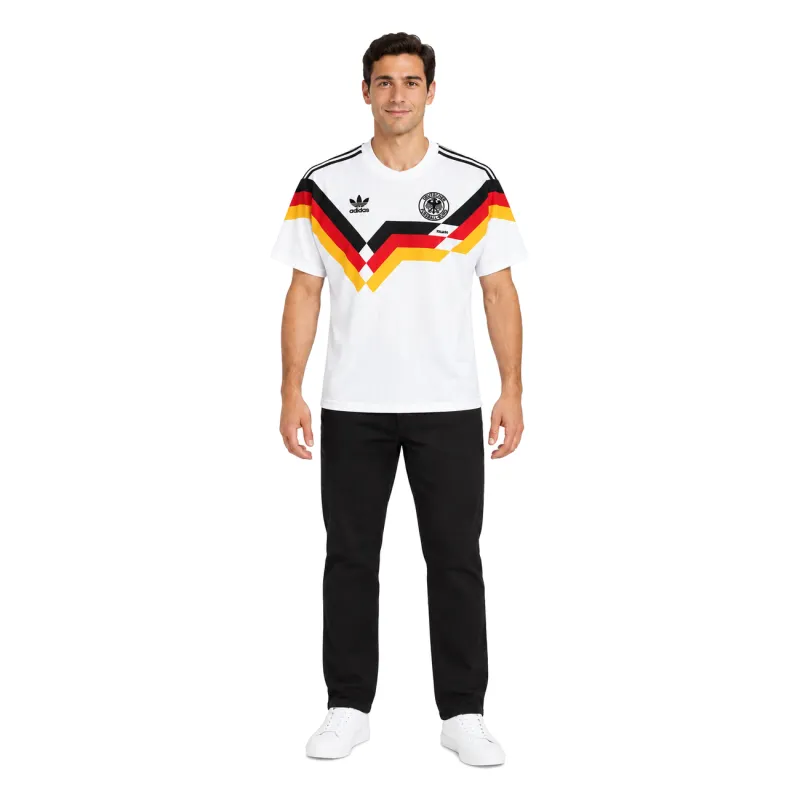 1990 Germany Home Retro Jersey - AI model preview, front view