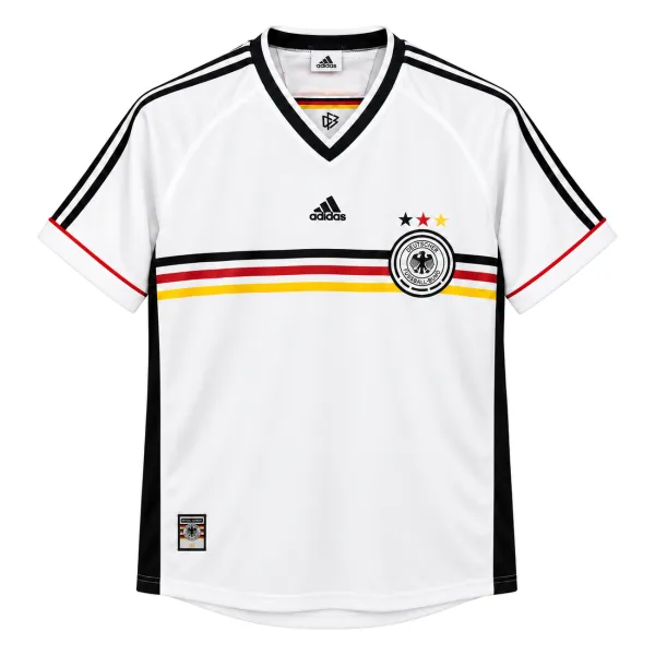 1998 Germany Home Retro Jersey - A-Grade Quality Detail View