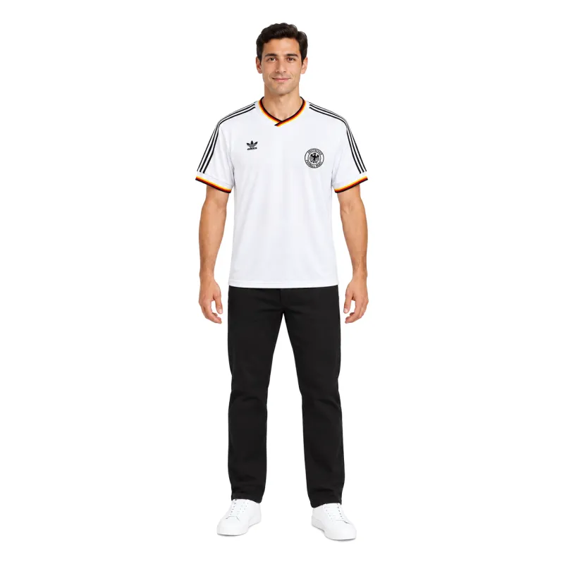 1986 Germany Home Retro Jersey - AI model preview, front view