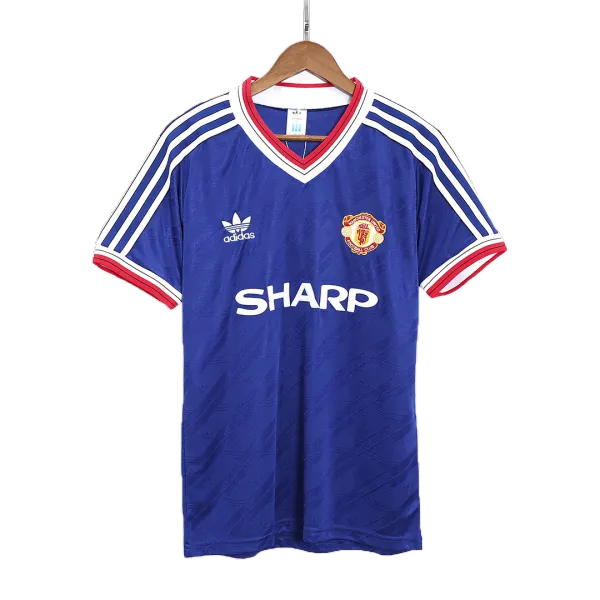 1986 Manchester United Away Retro Jersey - A-Grade Quality Detail View