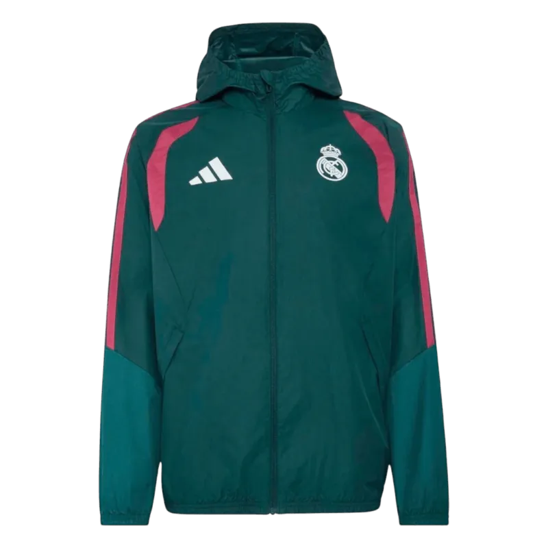 26/27 Real Madrid Windbreaker Jacket Green