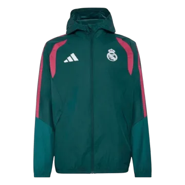 26/27 Real Madrid Windbreaker Jacket Green