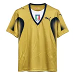 Retro 2006 World Cup Italy Golden Goalkeeper Jersey