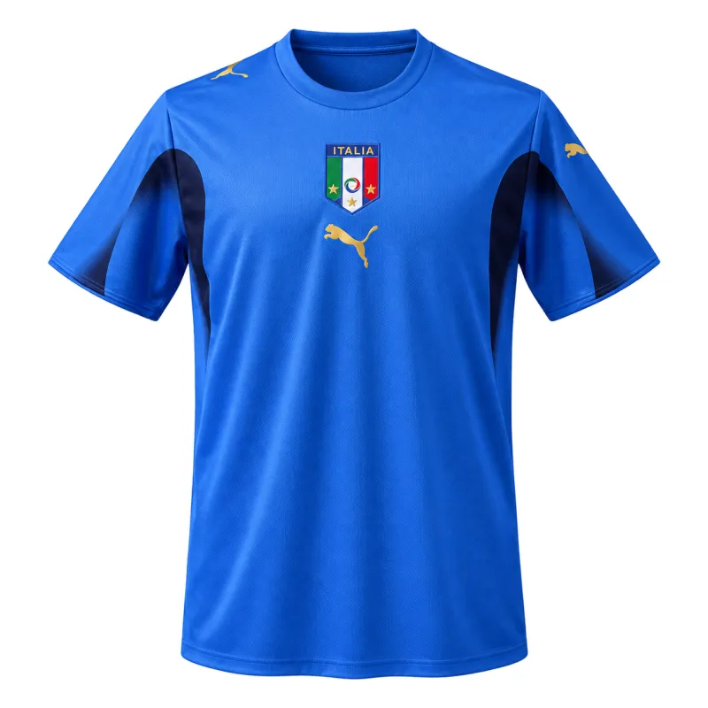 2006 World Cup Italy Home Retro Soccer Jersey