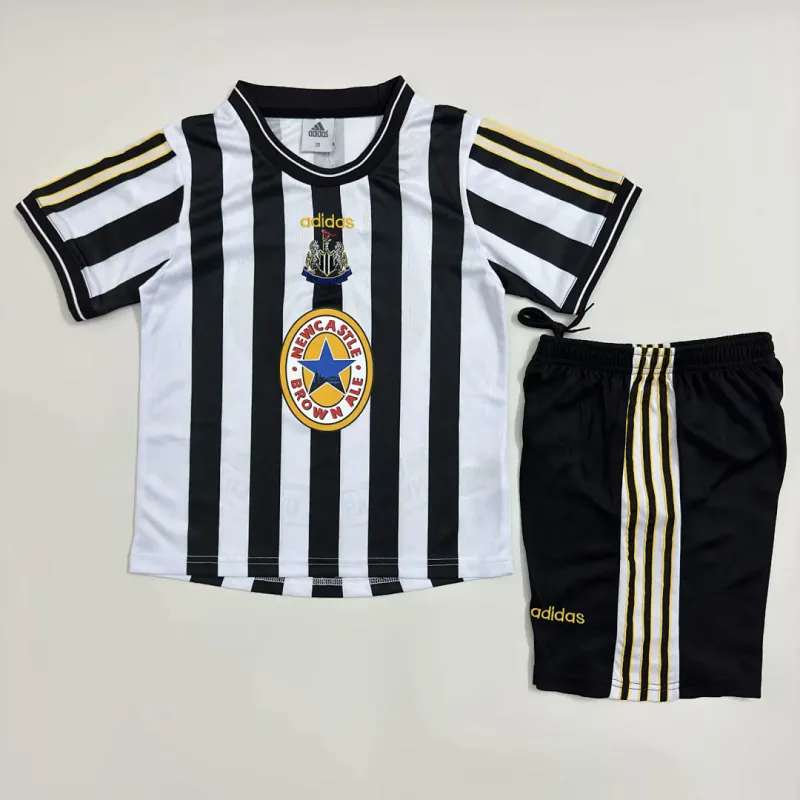 Retro 1997/99 Newcastle United home soccer kids kit
