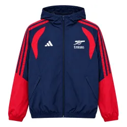 26/27 Arsenal Dark Blue Windbreaker Jacket - product photo 26/27 Arsenal Dark Blue Windbreaker Jacket - Front View