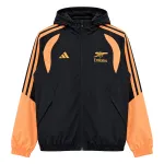 26/27 Arsenal Black Windbreaker Jacket 26/27 Arsenal Black Windbreaker Jacket