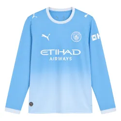 26/27 Manchester City Home Long Sleeve Jersey - product photo US17.98 - 26/27 Manchester City Home Long Sleeve Jersey