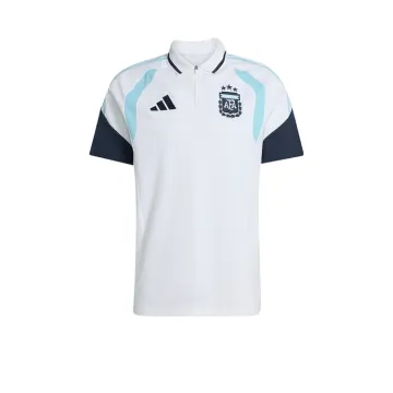 2026 Argentina National Team Polo Shirt HalfZip White