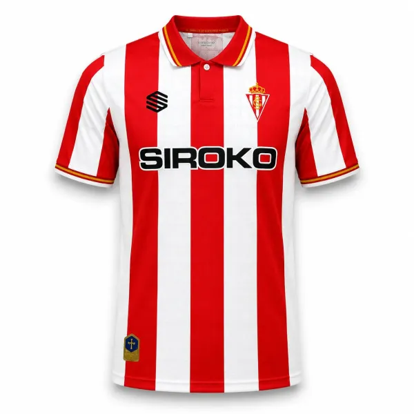 2026/27 Sporting Gijon Home Jersey - A-Grade Quality Detail View