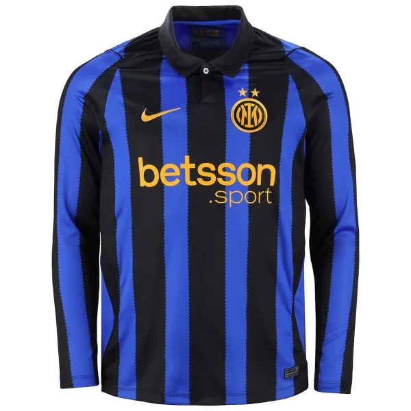 26/27 Inter Milan Home Long Sleeve Jersey - A-Grade Quality Detail View