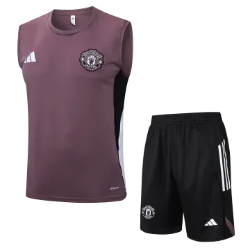 2025/26 Manchester United Sleeveless Training Kit Grayish Purple