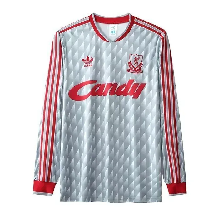 Retro 1989 Liverpool Away Long Sleeve Jersey