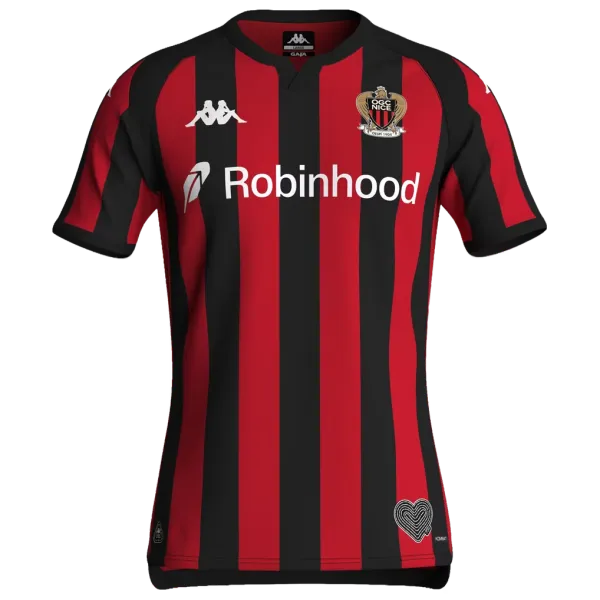 2026/27 OGC Nice Home Jersey - A-Grade Quality Detail View
