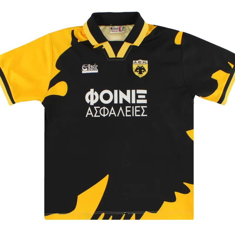 94/95 AEK Athens Champions League Home Retro Jersey