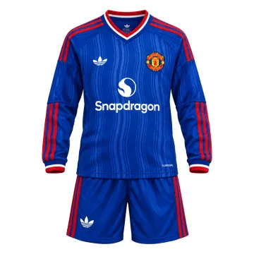 26/27 Manchester United Away Long Sleeve Kids Kit