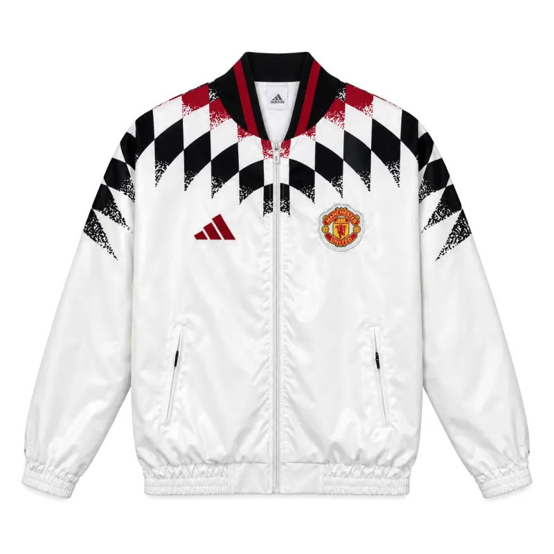 26/27 Manchester United White Stadium Windbreaker