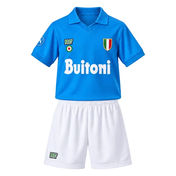 87/88 Napoli Home Retro Kids Kit - product front view