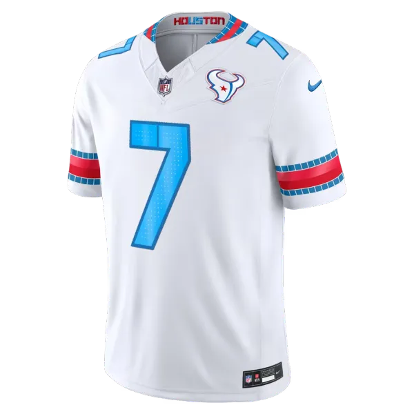 C.J. Stroud White Houston Texans 2026 Rivalries Collection Stitched Limited Jersey - A-Grade Quality Detail View