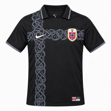 Campeonato do Mundo de 2026 Noruega Camisola de futebol especial preta