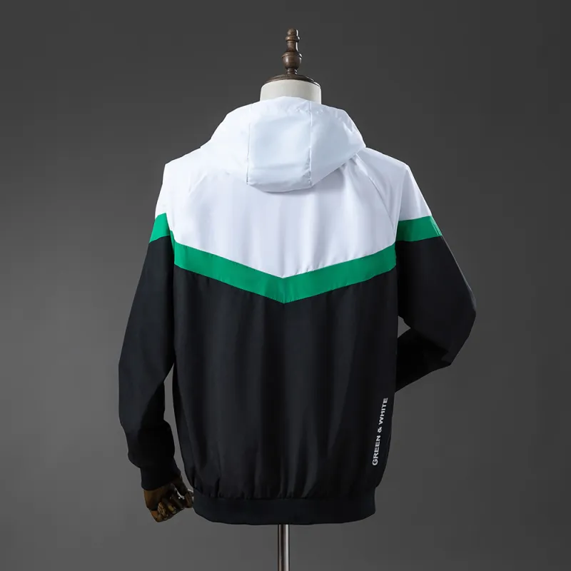 Real Betis Windbreaker Fern Green & White & Black