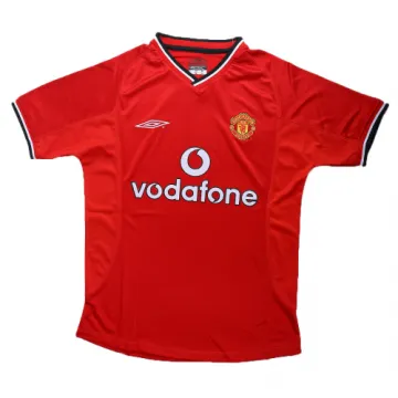 Maglia da casa retrò del Manchester United 2000/02