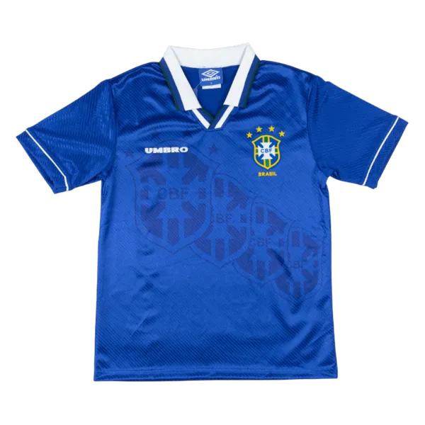 1994 Brazil Away Retro Jersey - A-Grade Quality Detail View