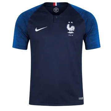 2018 France Home Two-Star Retro Jersey