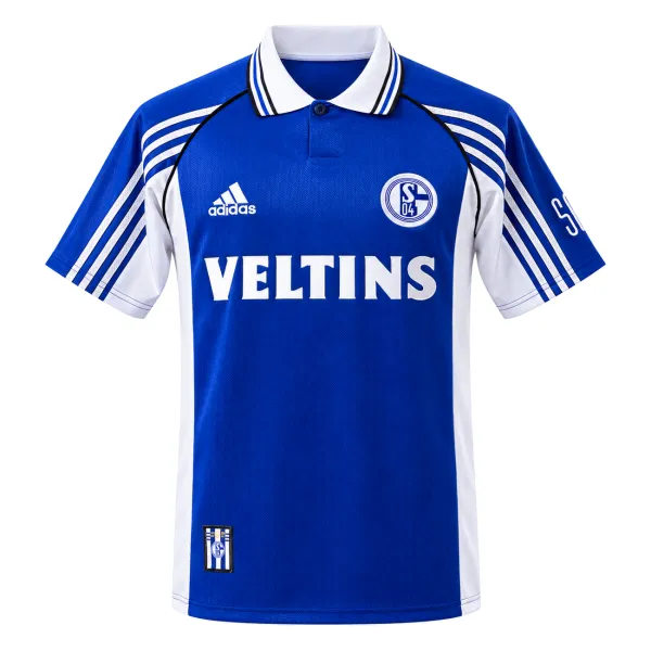 98/00 FC Schalke 04 Home Retro Jersey - AI generated product front