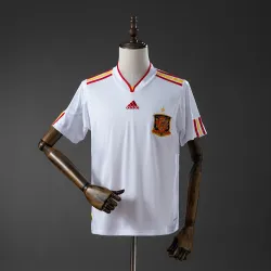 Spain 2011 Away Retro Jersey - product photo Spain 2011 Away Retro Men's Jersey, front view showcasing crest and pattern.