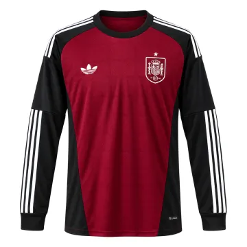 Camisa de manga comprida vermelha do guarda-redes da Espanha 2026