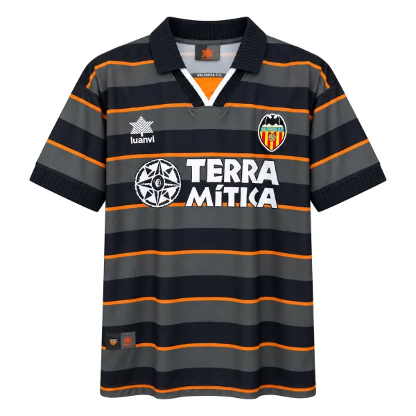 1999/00 Valencia Third Retro Jersey - A-Grade Quality Detail View