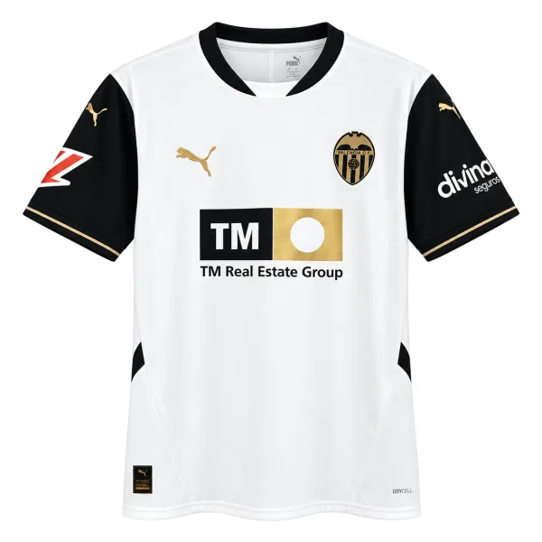 2024/25 Valencia Home Jersey - A-Grade Quality Detail View