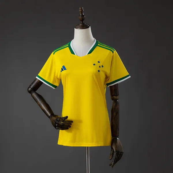 26/27 Cruzeiro Special Edition Women Yellow Jersey - A-Grade Quality Detail View