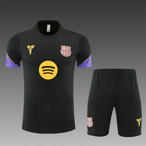 Trainingsanzug von Barcelona in Schwarz und Lila, Saison 2026/27