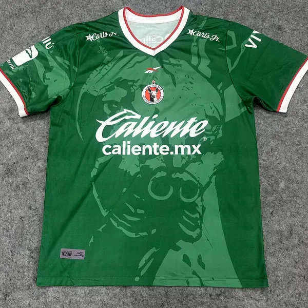 2026/27 Tijuana Green Special-Trikot – A-Qualität – Detailansicht