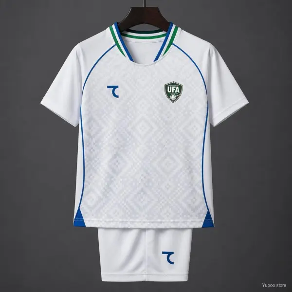 2026 Uzbekistan World Cup Away Kids Kit - A-Grade Quality Detail View