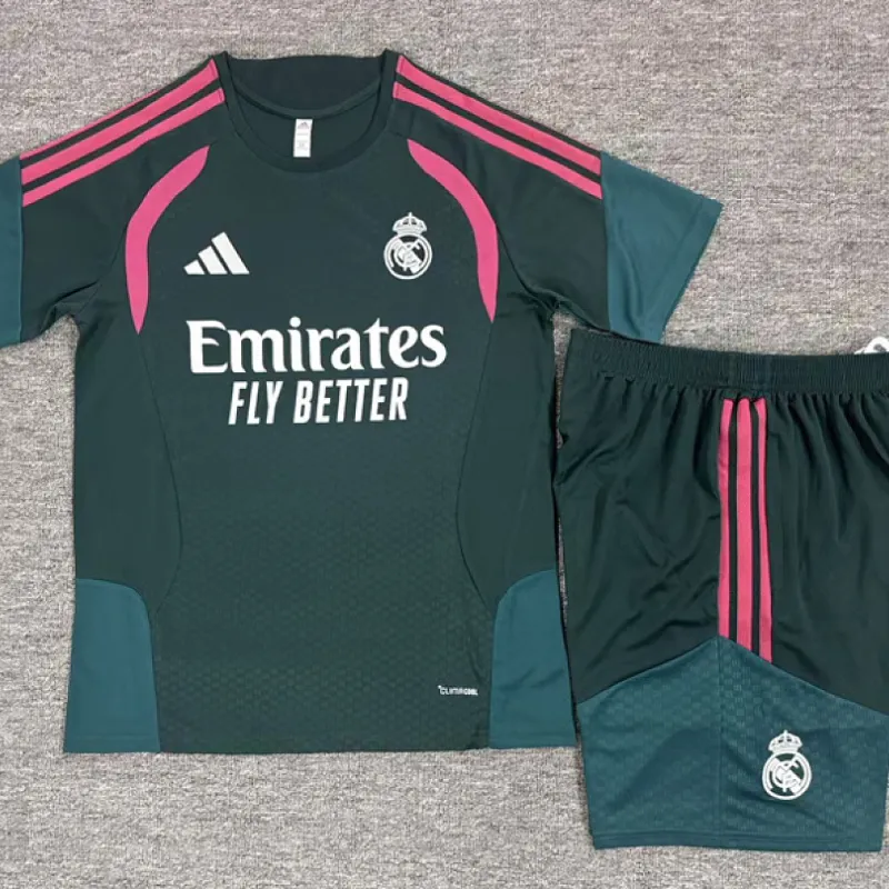 2026/27 Real Madrid Green Training Kids Kit