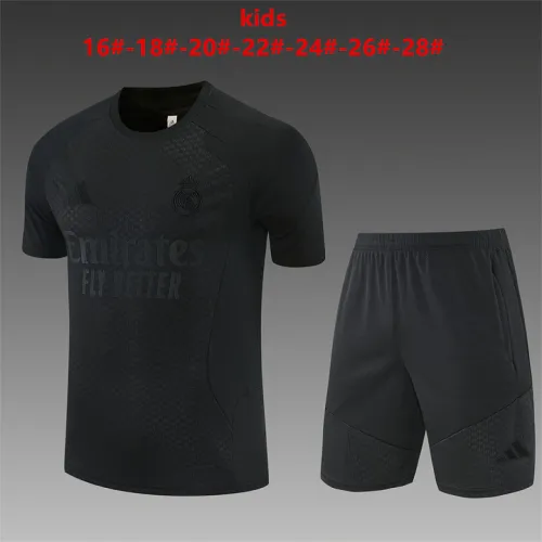 2026/27 Real Madrid All Black Training Kids Kit