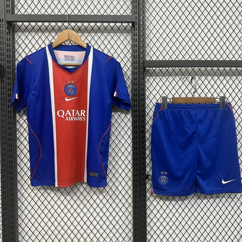 2026/27 PSG Paris Two Stars Home Kids Kit