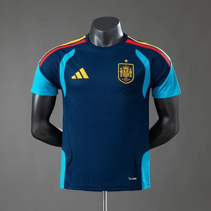 2026 Spain Royal Blue Player Version Training Jersey