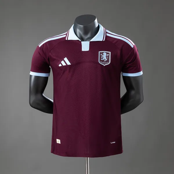 26/27 Aston Villa thuisshirt voor spelers – A-kwaliteit, detailweergave