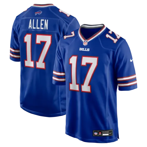 Camisa de futebol americano Nike Josh Allen Royal dos Buffalo Bills para homem