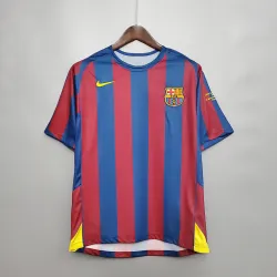 05/06 Barcelona UEFA Champions League Home Retro Jersey Ronaldinho #10 - product photo US20.99 - 05/06 Barcelona UEFA Champions League Home Retro Jersey Ronaldinho #10