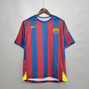 05/06 Barcelona UEFA Champions League Home Retro Jersey Ronaldinho #10