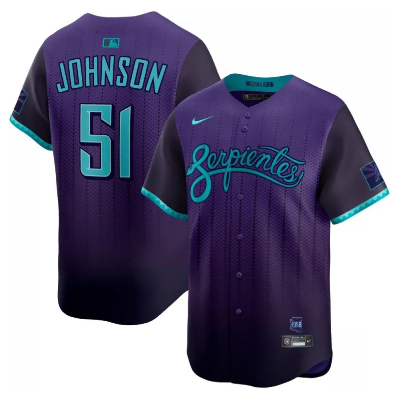 Randy Johnson Arizona Diamondbacks Nike 2025 City Connect Limited Player Jersey - Roxo