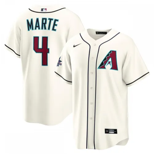 Camisa de jogador Ketel Marte Arizona Diamondbacks Nike 2025 MLB All-Star Game Home Réplica - Creme