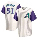 Randy Johnson Arizona Diamondbacks Nike Alternate Cooperstown Collection Jersey - Creme Randy Johnson Arizona Diamondbacks Nike Alternate Cooperstown Collection Jersey – Creme